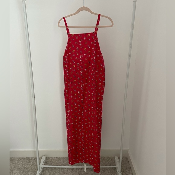 Christy Dawn Orchid Dress Large NWT crimson garden red floral - Picture 5 of 12